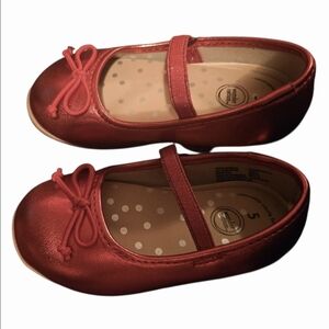 Wonder Nation Shiny Red Dress Shoes-Size 5 NWT